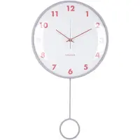 Karlsson Wandklok Cheeky Dome - Zachtpaars - 7.1x35.5x61.5cm - Wandklok Scandinavisch