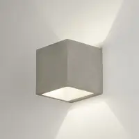 Lumidora Wandlamp 72423 - Voor binnen - BRONX - G9 - Grijs - Betongrijs - Beton