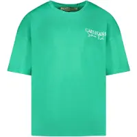 Cars T-shirt groen Meisjes Katoen Ronde hals Backprint - maat 140