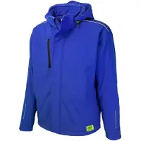 TMG KULT WORKER SOFTSHELL WINTER Softshell Werkjas HEREN Veiligheidsjas Blauw - Winddicht - 3M Reflecterend - Wintervoering