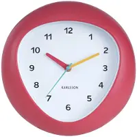 Karlsson Wandklok Funky Vibes - Scarlet rood - 4.4x25.5x25.5cm