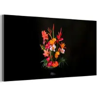 MuchoWow Aluminium schilderij 160x80 cm - Wanddecoratie metaal - Boeket - Bloemen - Exotisch - Metalen muurdecoratie woonkamer - Decoratie industrieel - Foto op dibond - Industriële accessoires slaapkamer