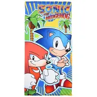 Sonic The Hedgehog Strandlaken - badhandoek Sonic & Knuckles - 70 x 140 cm - 100% Polyester - Absorberend