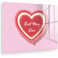MuchoWow Tekst - Hartje - Moeder - Roze