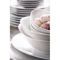 Palmer - White Delight - Bord - 2 stuks - ø 25 cm - Wit - Porselein - Bordenset