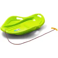 Baby Mix schaalvormige kinderslee 80x60cm groen - Glijder