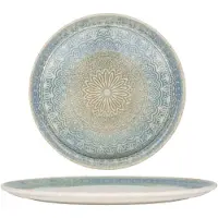 Bonna Pizzabord rivus ethnic porselein 32 cm set van 2