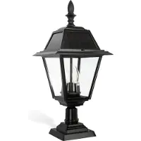 Ks Verlichting Vincenzo Solar Sokkellamp Zwart