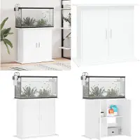 vidaXL Aquariumstandaard 81x36x73 cm bewerkt hout wit