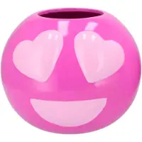 Daan Kromhout Smiley lovely pink vaas 15x15x12cm