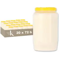 Kristen Kaars 3 Dagen Wit – Kaarsen – 20 Stuks – Herdenkingslicht – Grafkaars – Brandduur 72 Uur – Voor Binnen en Buiten