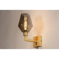 Lumidora Wandlamp 31111 - Voor binnen - NAPELS - E27 - Grijs - Goud - Messing (kleur) - Metaal