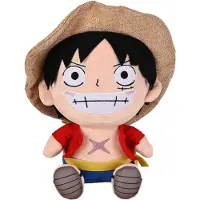 One Piece Luffy - Pluche Knuffel 27 cm {Anime Manga Luffy Plush Toy | Speelgoed Knuffelpop voor kinderen jongens meisjes | Dragon Ball Z, Naruto, My Hero Academia}