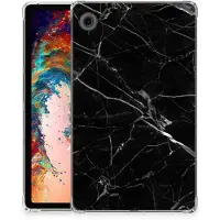B2Ctelecom Samsung Galaxy Tab A9 Tablet Back Cover Marmer Zwart - Origineel Cadeau Vader