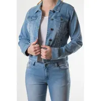New Star spijkerjas - Dayton - bleach - kort model - stretch - maat XL