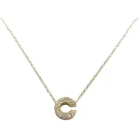 Christian Gouden ketting met c zirkonia hanger