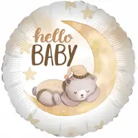 Grabo Hello Baby beertje folieballon – mylar 45cm