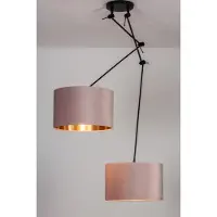 Lumidora Hanglamp 30923 - CHARLOTTE - 2 Lichts - E27 - Roze - Koper - Metaal