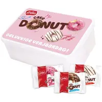 Lotus Cake Donut collection box - "Gelukkige Verjaardag!" - 10 donuts - 3 smaken - Pinkylicious, Choco Mania & Zebra Kiss - verjaardagscadeau- 340g