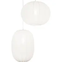 Lumidora Hanglamp 75235 - TACK - 2 Lichts - E27 - Wit - Metaal - ⌀ 58 cm