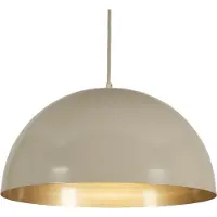 Lumidora Hanglamp 75050 - EASTON - E27 - Beige - Zand - Metaal - ⌀ 50 cm