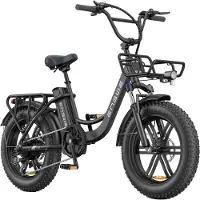 ENGWE L20 Boost Elektrische fiets - Actieradius 120km - Verwijderbare batterij 48V13Ah - Motor 250W - Shimano 7 versnellingen - Mechanische Schijfremmen - 20 Inch Commuter E-Bike - Fatbike - Zwart