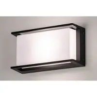 Lumidora Wandlamp 73741 - Voor buiten - LEVY - E27 - Zwart - Kunststof - Buitenlamp - IP54