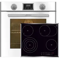 Gurari - inbouwoven - EH 6326 W - met 1-voudige telescoopgeleider - elektrische oven - 79L - incl elektrische kookplaat -Inbouwkookplaat - KCT 6715 F - 60 cm