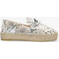 Fred de la bretoniere Women June Chain Espadille Printed Leather Light Blue-Schoenmaat 40