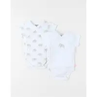 Noukie'S - Romper - 2 Pack - Korte mouwen - Unie - 1 maand 56