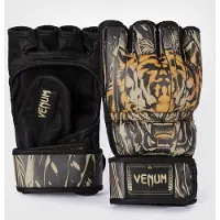 Venum Tiger MMA Handschoenen Zwart Neon Oranje - M