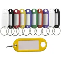 Benson Gekleurde sleutellabels / sleutelhangers - 100 delig
