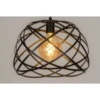 Lumidora Hanglamp 73264 - MAYA - E27 - Zwart - Metaal - ⌀ 38 cm