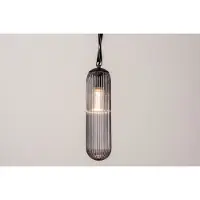Lumidora Hanglamp 74175 - JAMES - E27 - Zwart - Grijs - Metaal - ⌀ 10 cm
