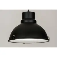 Lumidora Hanglamp 73734 - ALUINO - E27 - Zwart - Metaal - ⌀ 38 cm