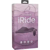 Doc Johnson - iRide Pleasure Seat - Throb - Rechargeable with Wireless Remote - Dusty Purple