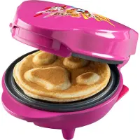 Bestron Wafelijzer - APP500P - 550W - Paw Patrol mini wafel - Hondenpoot vorm - Roze - 5 jaar garantie