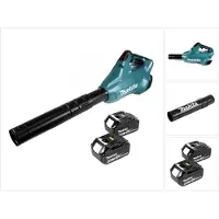 Makita DUB 362 2x18 volt accu bladblazer + 2x 6 Ah accu - zonder lader