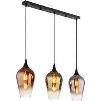 Globo 3-lichts hanglamp Lavus meerdere kleuren