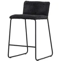 Svea - Mesko barkruk 64 cm - boucle - zwart