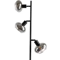 Olucia - SKIP - Vloerlamp - Zwart - Geschikt voor Kantoor/Horeca/Slaapkamer/Hal/Woonkamer - Vorm: Rechthoek