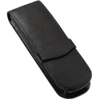 Online 90759 Lederen etui, klassiek model, geschikt voor 2 schrijfinstrumenten