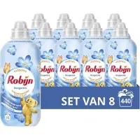 Robijn Wasverzachter - Morgenfris - 8 flessen - 440 wasbeurten - Voordeelverpakking