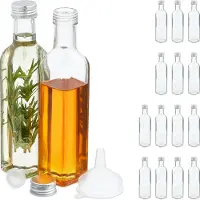 Relaxdays Petites bouteilles, Opbergblikken, Transparant