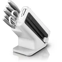 Ninja Messenblok - FOODI - StaySharp K62006EUWH - Met slijper - Messenset - 6 geslepen stuks - Wit