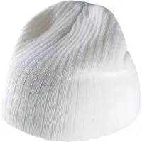 K-Up Gebreide Muts In Rib KP517 - White - One size