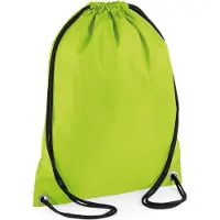 Bagbase Classic Budget Gymsac/Sporttas - 11 Liter Lime Green