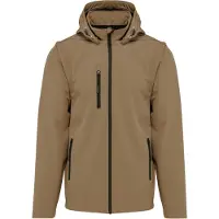Kariban 3-laagse uniseks softshelljas met afneembare capuchon en mouwen K422