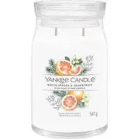 Yankee candle white spruce & grapefruit signature large jar |