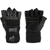Gorilla wear Dallas Wrist Wrap Handschoenen - Fitness Handschoenen - Zwart - L